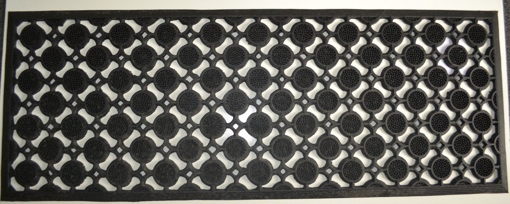 18" X 47" Black Rubber Outdoor Door Mat