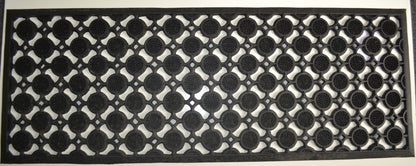 18" X 47" Black Rubber Outdoor Door Mat