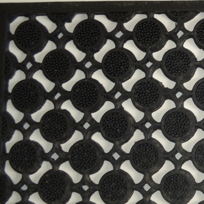 18" X 47" Black Rubber Outdoor Door Mat