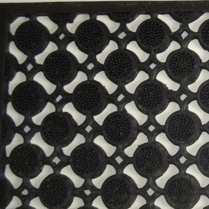 18" X 47" Black Rubber Outdoor Door Mat