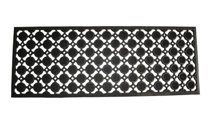18" X 47" Black Rubber Outdoor Door Mat