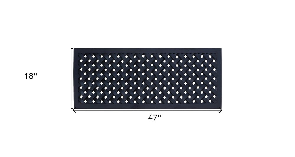18" X 47" Black Rubber Outdoor Door Mat