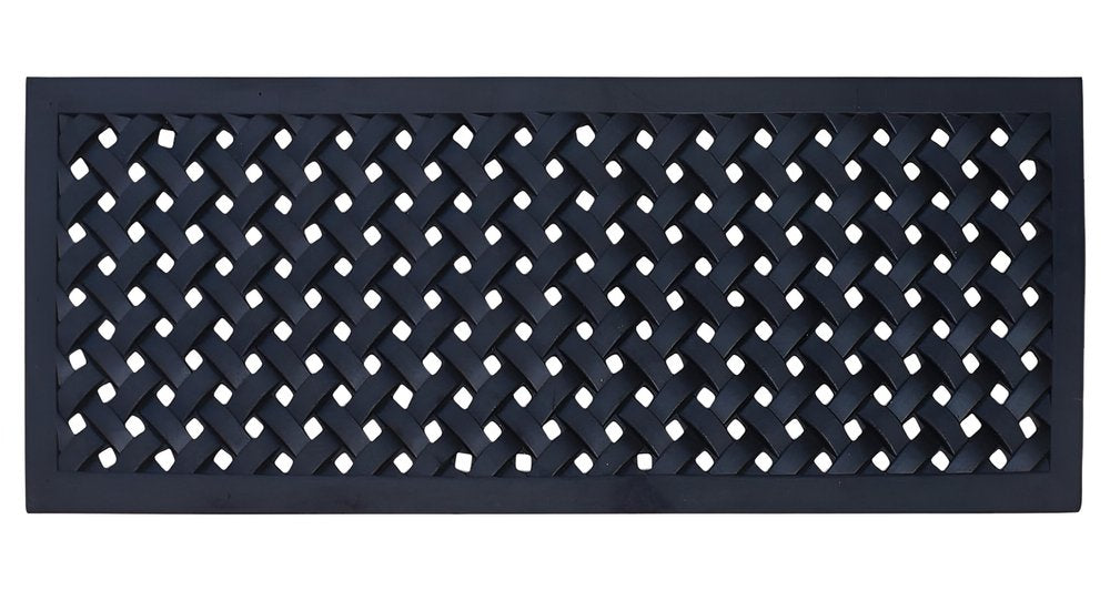18" X 47" Black Rubber Outdoor Door Mat