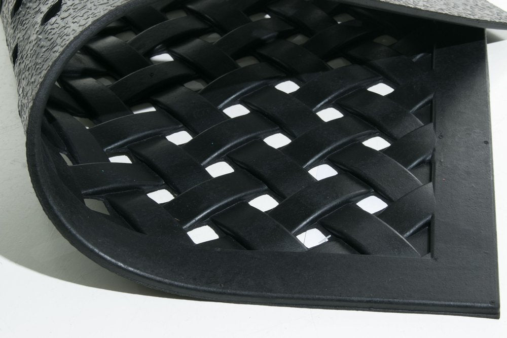 18" X 47" Black Rubber Outdoor Door Mat