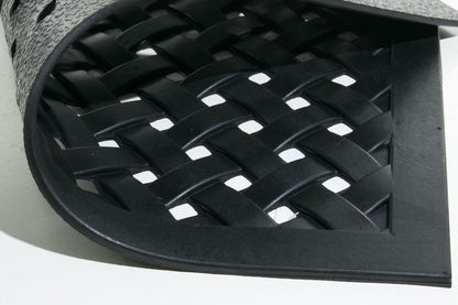 18" X 47" Black Rubber Outdoor Door Mat