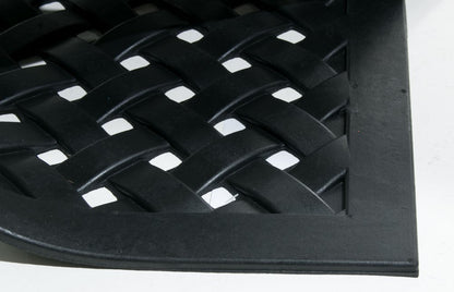 18" X 47" Black Rubber Outdoor Door Mat