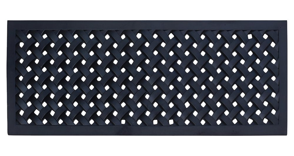 18" X 47" Black Rubber Outdoor Door Mat