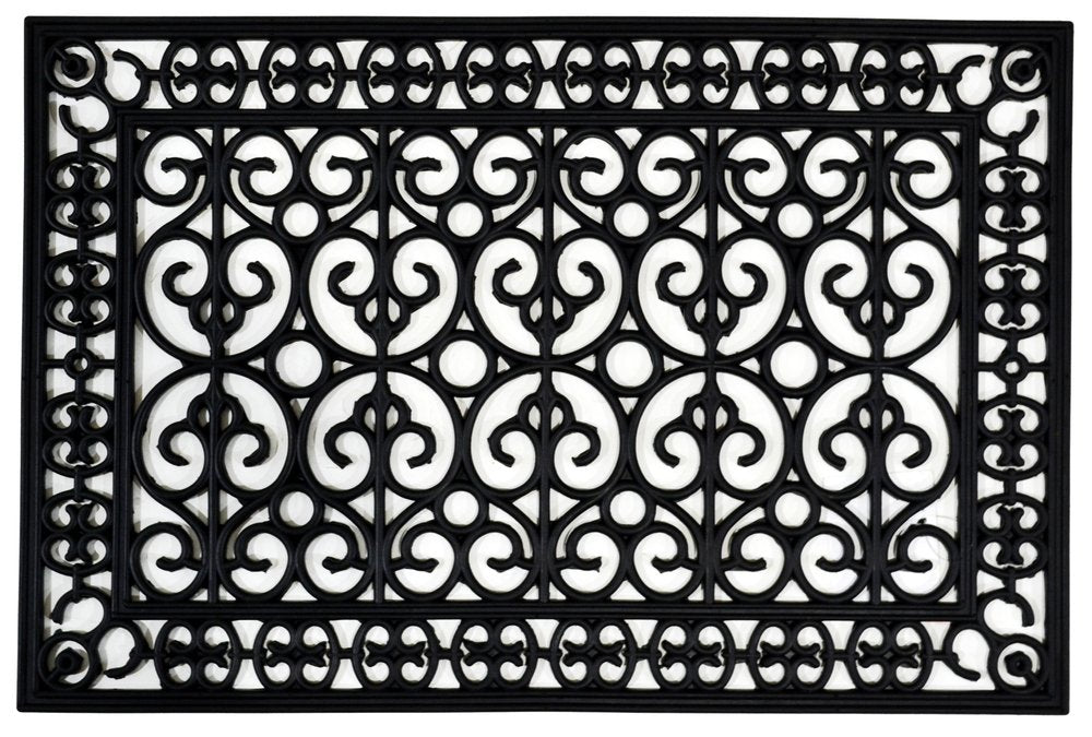 24" X 36" Black Rubber Outdoor Door Mat