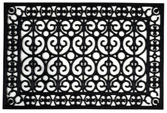24" X 36" Black Rubber Outdoor Door Mat