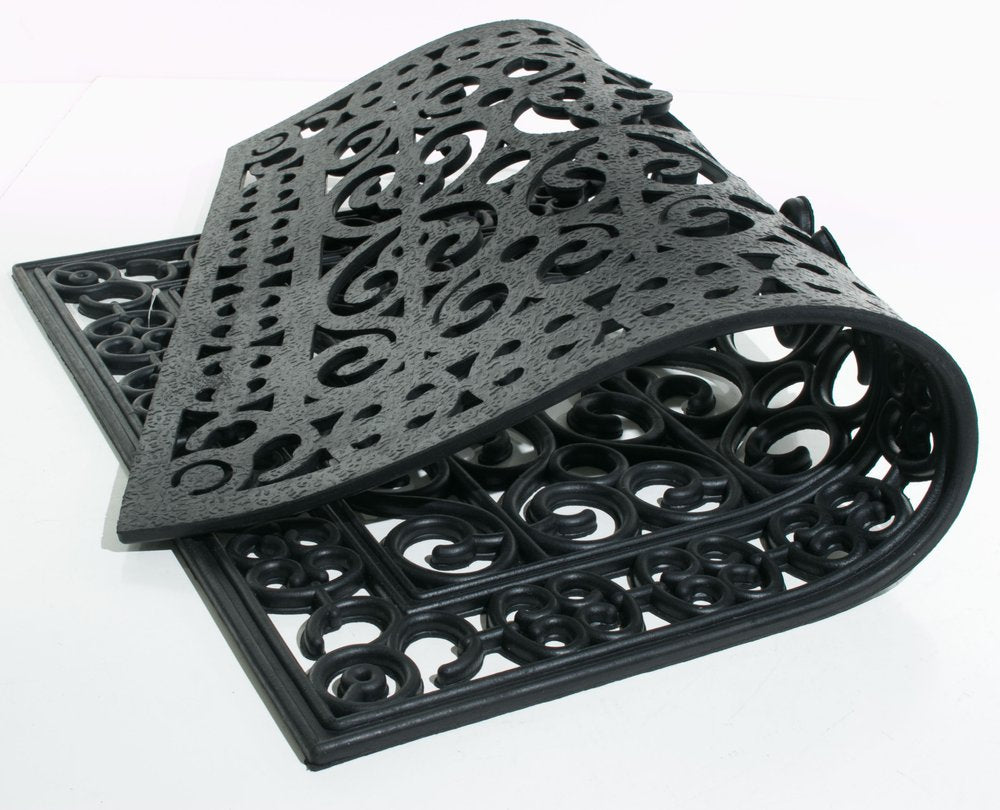 24" X 36" Black Rubber Outdoor Door Mat