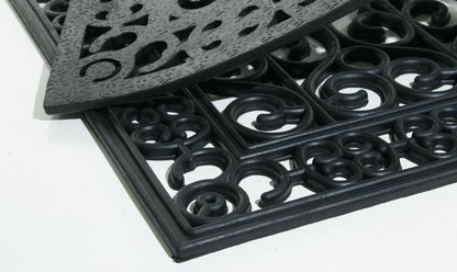 24" X 36" Black Rubber Outdoor Door Mat