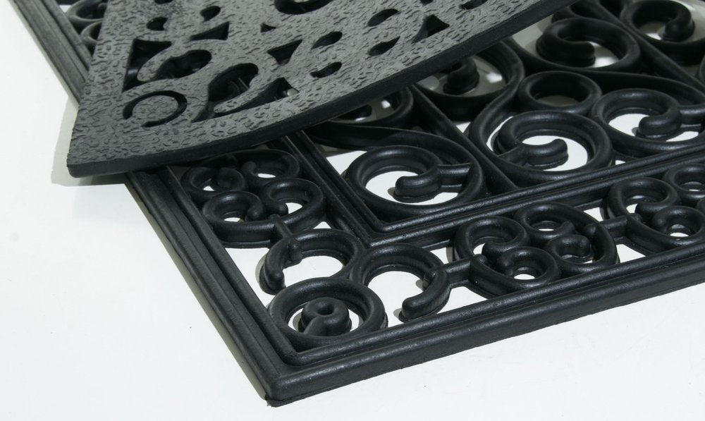 24" X 36" Black Rubber Outdoor Door Mat