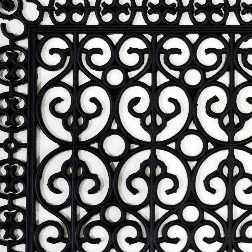 24" X 36" Black Rubber Outdoor Door Mat