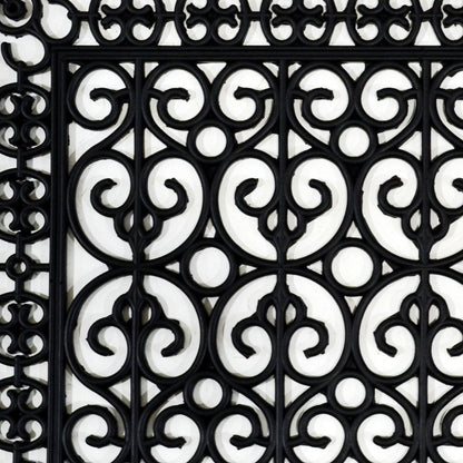 24" X 36" Black Rubber Outdoor Door Mat