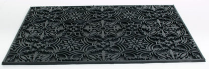 16" X 24" Black Rubber Outdoor Door Mat