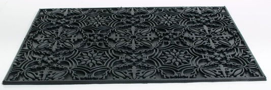 16" X 24" Black Rubber Outdoor Door Mat