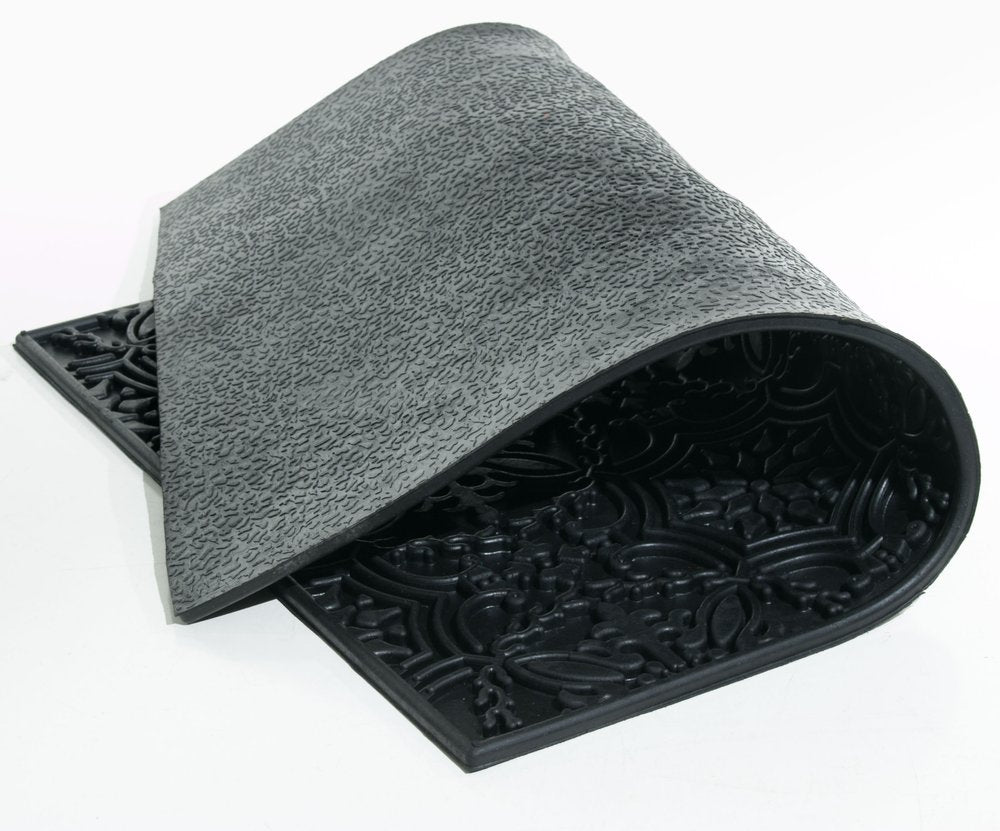 16" X 24" Black Rubber Outdoor Door Mat