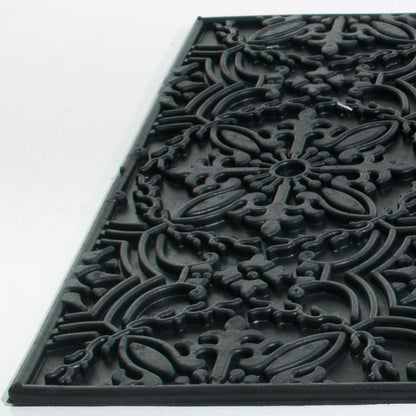 16" X 24" Black Rubber Outdoor Door Mat