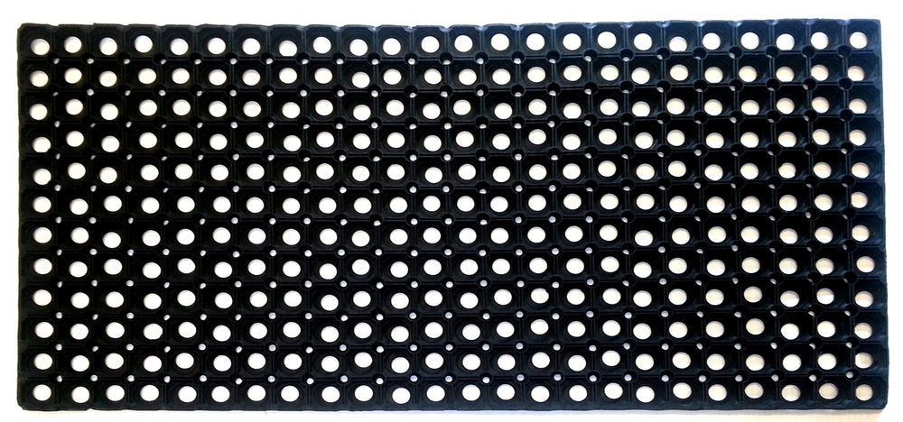 19" X 39" Black Rubber Outdoor Door Mat