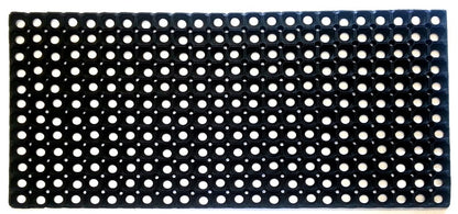 19" X 39" Black Rubber Outdoor Door Mat