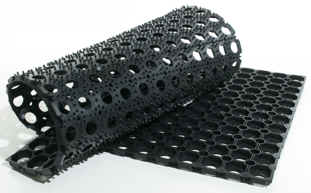 19" X 39" Black Rubber Outdoor Door Mat