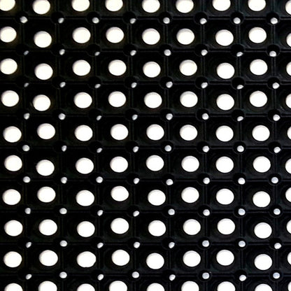 19" X 39" Black Rubber Outdoor Door Mat