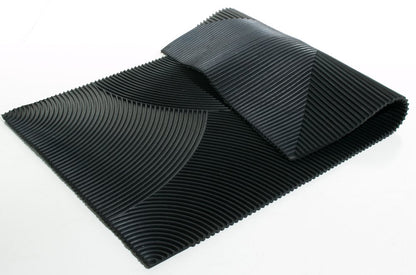 18" X 30" Black Rubber Outdoor Door Mat