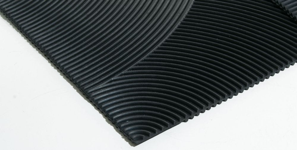 18" X 30" Black Rubber Outdoor Door Mat