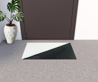 18" X 30" Black Rubber Outdoor Door Mat