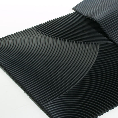 18" X 30" Black Rubber Outdoor Door Mat