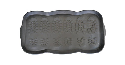 16" X 32" Black Rubber Outdoor Boot Tray