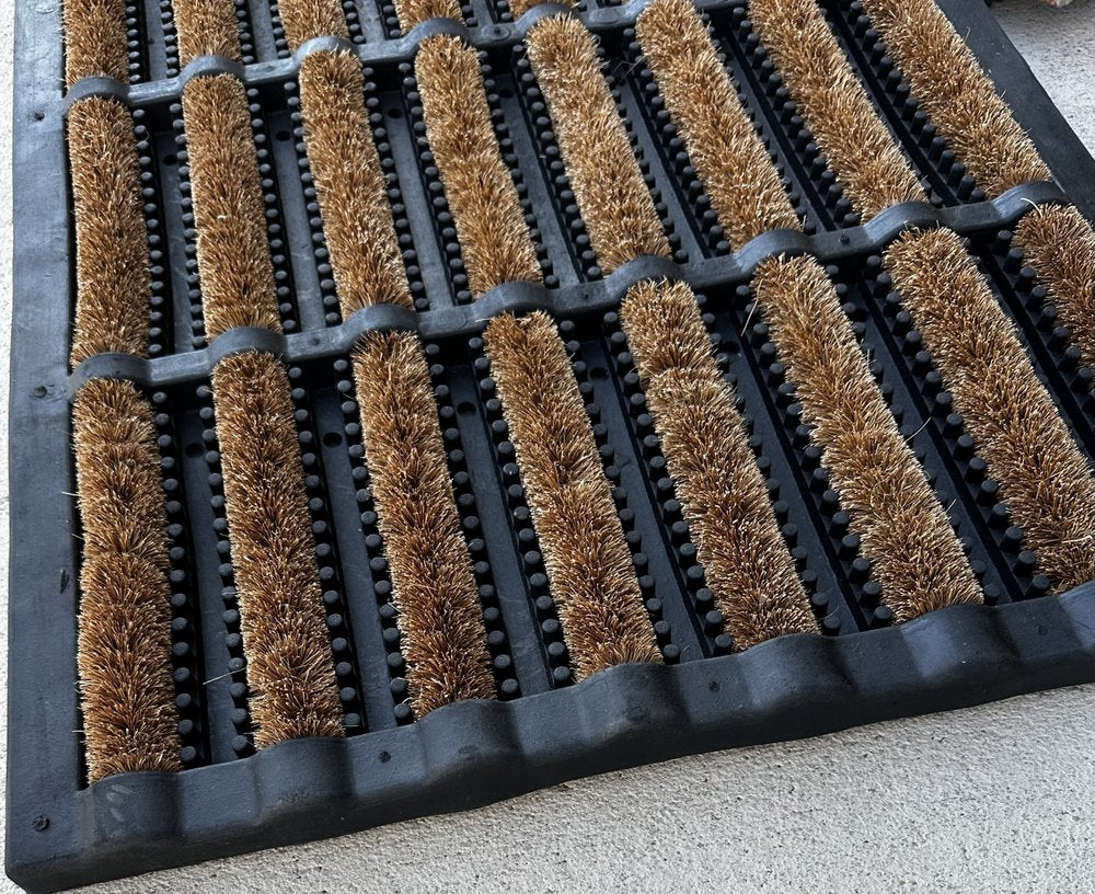 18" X 30" Black Rubber Outdoor Door Mat