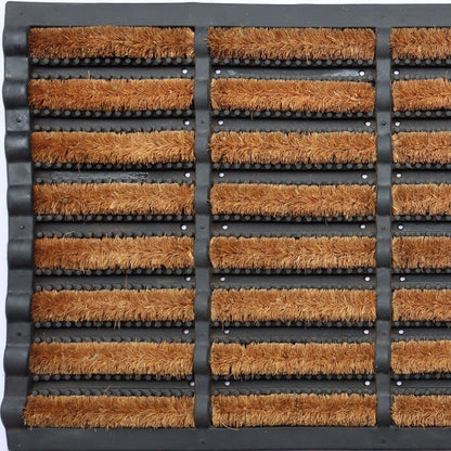 18" X 30" Black Rubber Outdoor Door Mat