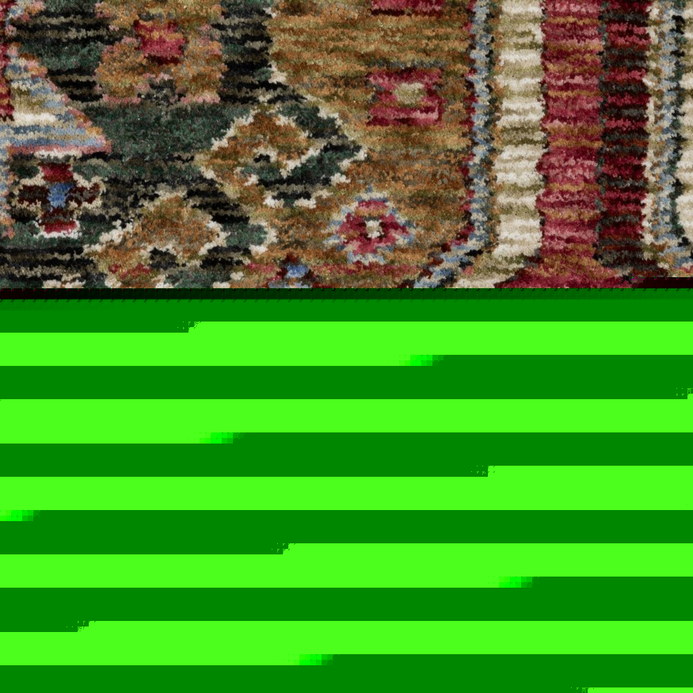 8' X 11' Pink And Red Medallion Area Rug With Fringe