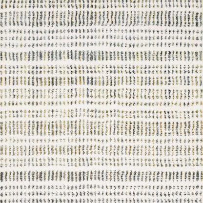 8' X 11' Ivory Gold And Gray Striped Area Rug