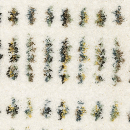 8' X 11' Ivory Gold And Gray Striped Area Rug