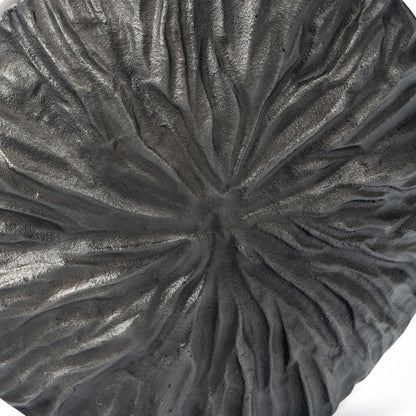 10" Gray Abstract Aluminum Table Vase