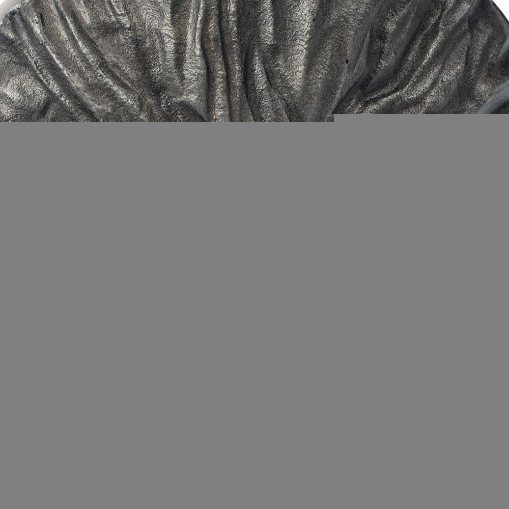10" Gray Abstract Aluminum Table Vase