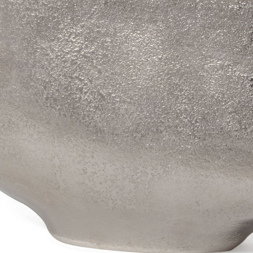 7" Nickel Aluminum Table Vase