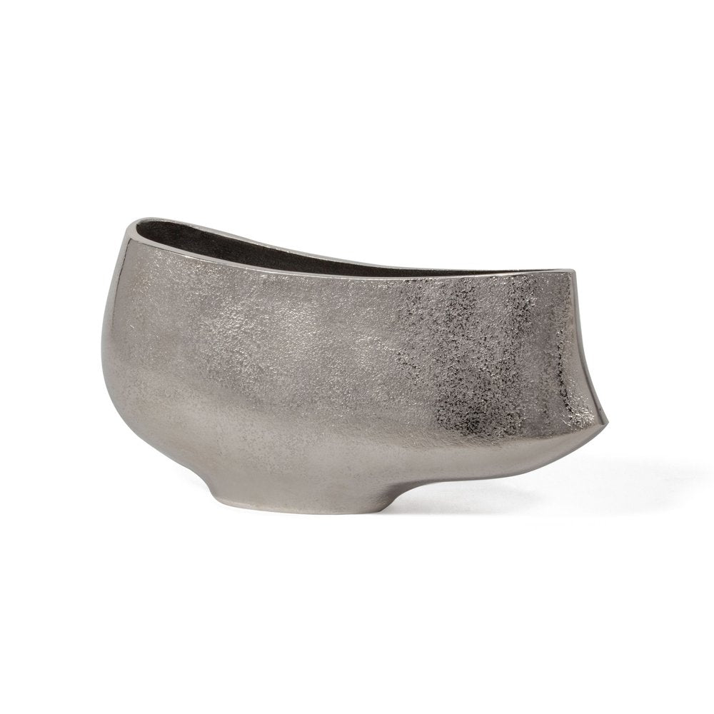 7" Nickel Aluminum Table Vase