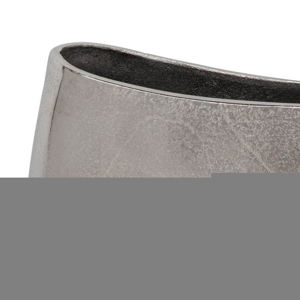 10" Nickel Aluminum Table Vase