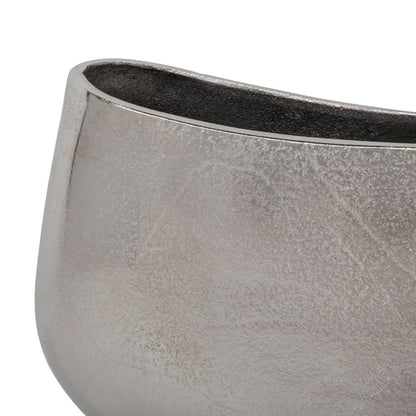 10" Nickel Aluminum Table Vase