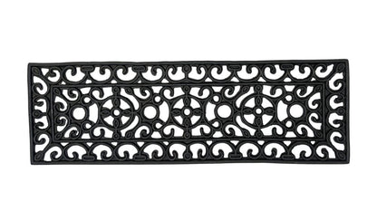 9" X 30" Black Rubber Outdoor Door Mat