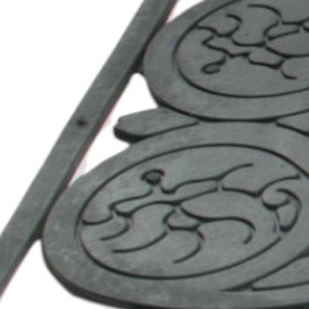 10" X 30" Black Rubber Outdoor Door Mat