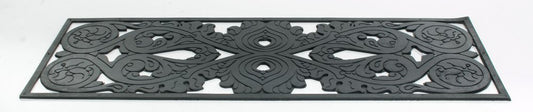 10" X 30" Black Rubber Outdoor Door Mat
