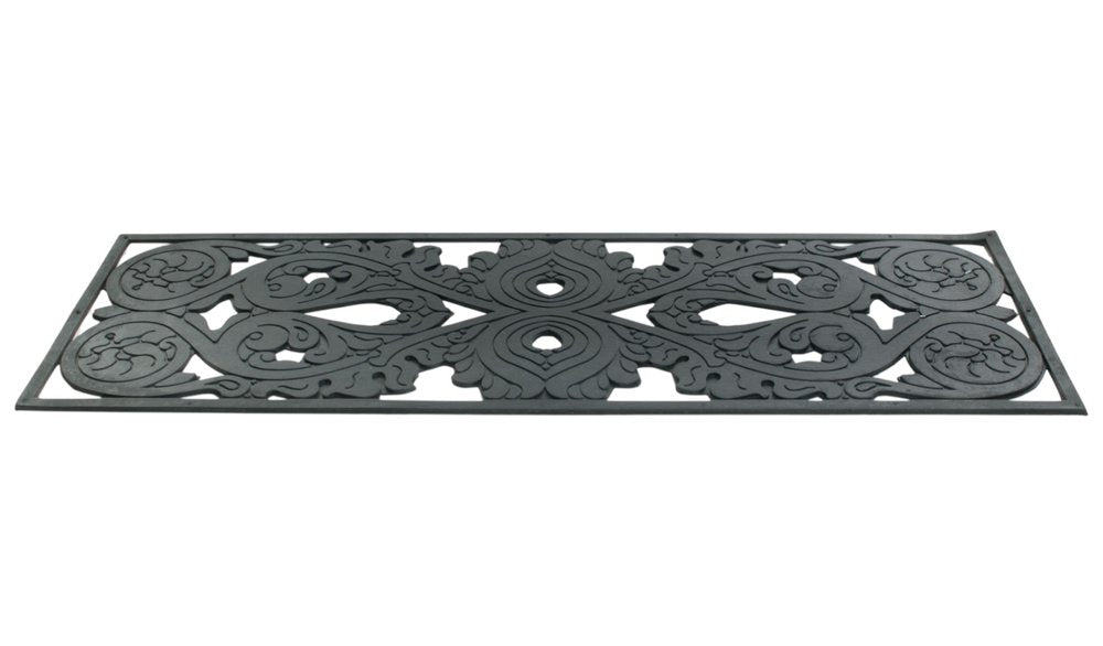10" X 30" Black Rubber Outdoor Door Mat
