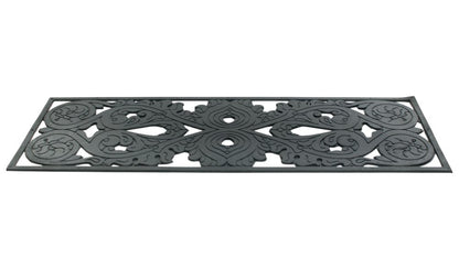 10" X 30" Black Rubber Outdoor Door Mat