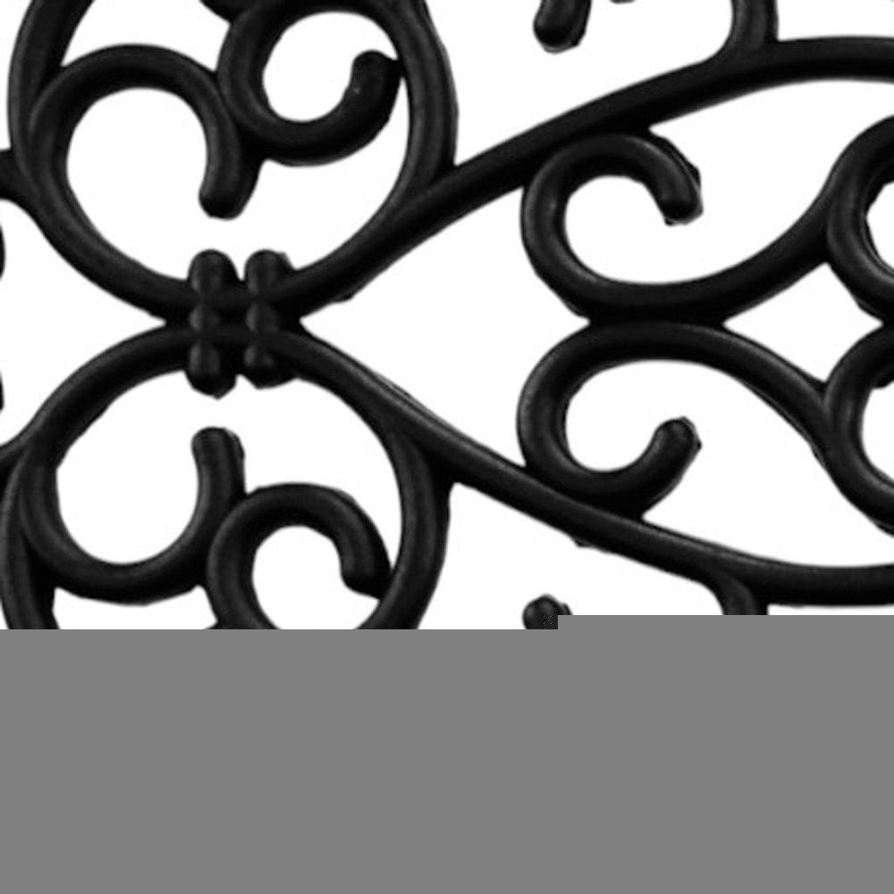 10" X 30" Black Rubber Outdoor Door Mat