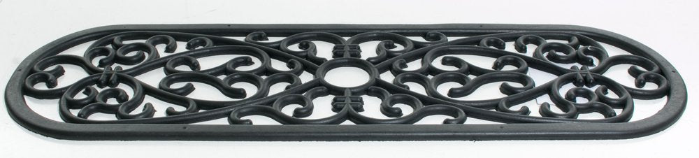 10" X 30" Black Rubber Outdoor Door Mat