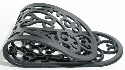 10" X 30" Black Rubber Outdoor Door Mat